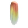 Hairdressing Mannequin Head Synthetic Braiding Hair Hairdresser Head Gradient Orange