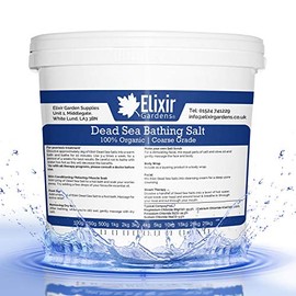 Elixir Gardens High Grade Dead Sea Bath Salts/Advanced Mineral Extract Various Sizes 500g-25kg | 100% Organic - 500g Coarse Grade Tub