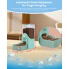 Hanging Automatic Pet Food Dispenser, 54oz Large Capacity Pet Feeder,