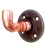 Industrial Copper Pipe Wall Hook and/or Curtain tie Back