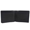 Mens Fine Grain Leather Bi-Fold Wallet by OLLY's; Jack Collection