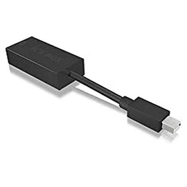 ICY BOX IB-AC504 Mini DisplayPort (DP) zu VGA Adapter, VESA & CEA Timing Standard bis UXGA, Plug & Play, EMI Abschirmung