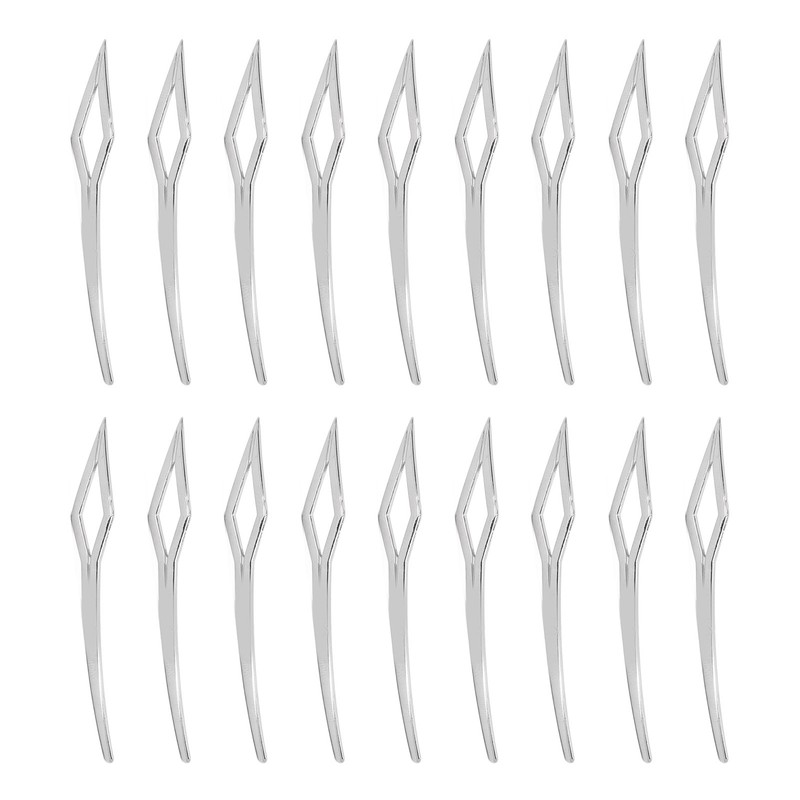 18pcs Rhombic Dreadlocks Interlocking Tool Alloy Dreadlocks Tightening Tool Accessories