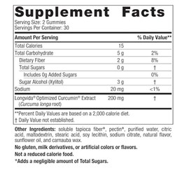 Nordic Naturals Gomitas de curcumina Zero Sugar Mango - 60 gomitas - Extracto de curcumina optimizado de 200 mg - Gran sabor - Soporte antioxidante,  