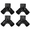 PDETVEO 4PCS 2 Way Y Valve Splitter, 3/4 Plastic Garden