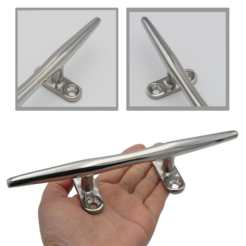 VEITHI Boat Cleats Dock Cleats 8 inch 316 Stainless Steel,