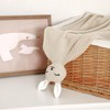 LAWKUL Baby Security Blanket Bunny Lovey Blanket Cozy Swaddle Soft