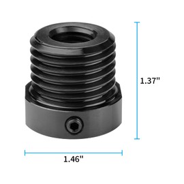 DEEFIINE Woodworking Spindle Adapter Converts M18 x 2.5mm to M33 x 3.5mm Tap Chuck Insert Adapter