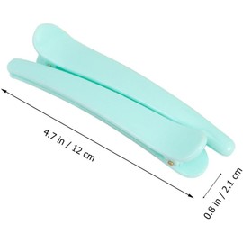 Baluue 12 Piezas Pinzas Peinar Pato para Colores Grandes de Plástico de Apertura Fácil y Sujeción Firme, Diseño Simple, Uso Profesional Color Aleatorio