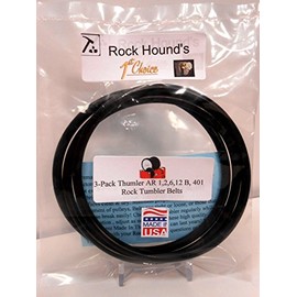 Replacement Drive Belt for Thumler's AR 1,2,6,12 B #401 Rock Tumbler-3 Pack (B1000-342)