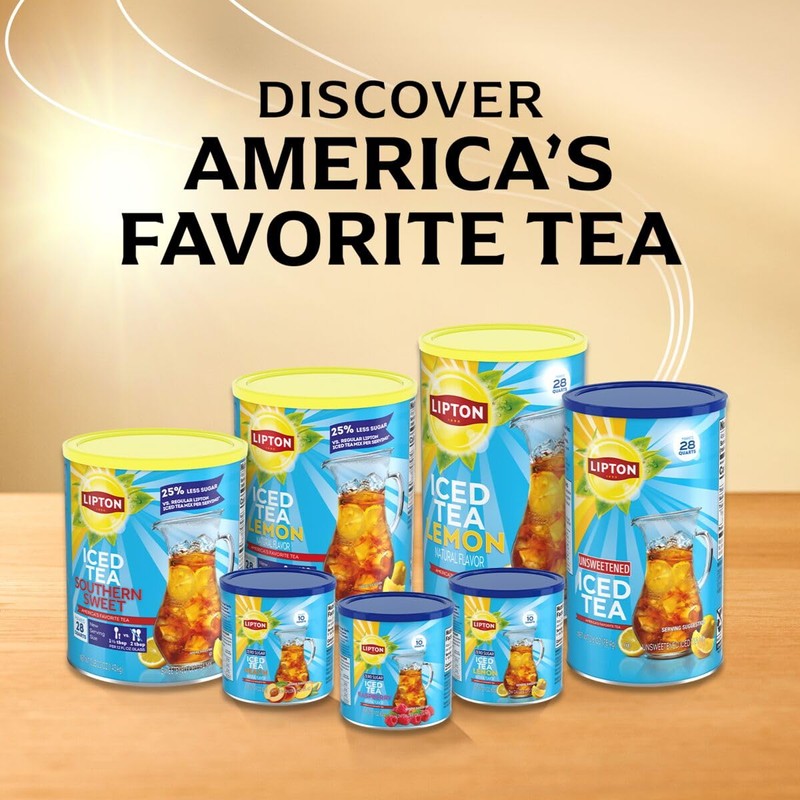 Lipton Unsweetened Iced Tea Mix 28qt (Pack of 2)