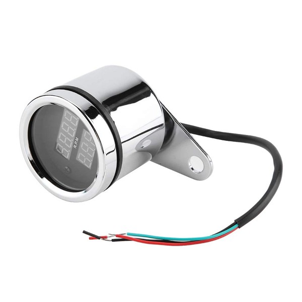 Tachometer Instrument Metal LED 2 in 1 LED Digital Voltmeter