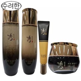 brand Sooryehan Jau Luxury Jean Basic Full Set (Skin + Emulsion + Cream + Wrinkle Cream) / Sooryehan 4 types dj / 수려한 자우 럭셔리 진 기초 풀세트 (스킨+에멀젼+크림+링클크림)/수려한 4종 dj