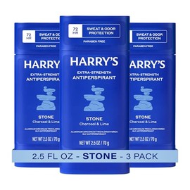 Harry's Extra-Strength Antiperspirant - Odor & Enhanced Sweat Control Antiperspirant for Men - Stone (3 count)