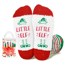 HAPPYPOP Christmas Gift Ideas Socks for Girls - Elf Socks for 4-6 Years Old Kid Boys, Secret Santa Gifts, Xmas Stocking Stuffers