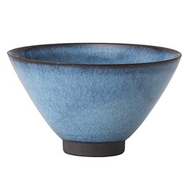 Saikai Pottery Hasami Ware Rice Bowl, Diameter Approximately 4.3 inches (11 cm), Sui Nebula 24361