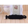 Ericotry 2PCS Pearl Black Foam Sponge Hair Bun Maker Twist