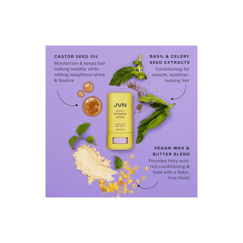 JVN StyleFix Hair Wax Stick - Frizz Control & Flyaway