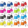 Kellegour 16 Pieces Suitcase Locks with Keys,Colourful Mini Luggage Locks,Small