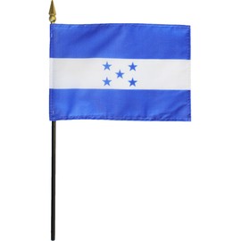 Honduras - 4 in x 6 in World Stick Flag
