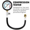 Powerbuilt Compression Tester, 14mm & 18mm Spark Plug Threads, Up