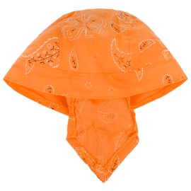 Lipodo Classic Pattern Kids Bandana - Headscarf Summer Spring-Summer - One Size Orange