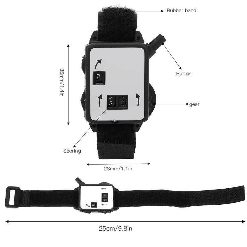 Golf Shot Counter, 3Pcs Mini Wristband Golf Stroke Score Counter