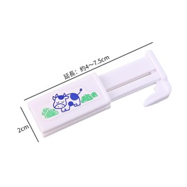 2pcs Milk Sealing Clips Milk Box Sealing Clips Food Bag Sealing Clips Telescopic Freshness Retention Clips Juice Beverage Carton Packaging Sealer (2pcs)