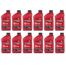 Kendall Titanium 20W50 GT-1 Competition Motor Oil Case of 12 - 1 Quart Bottles