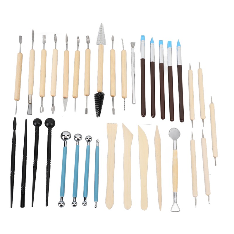 36Pcs Pottery Clay Sculpting Tools Kit Set Ceramic Carving Sculpting