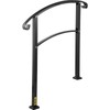 Happybuy 3-Step Transitional Handrail Fits 1 or 3 Steps Matte
