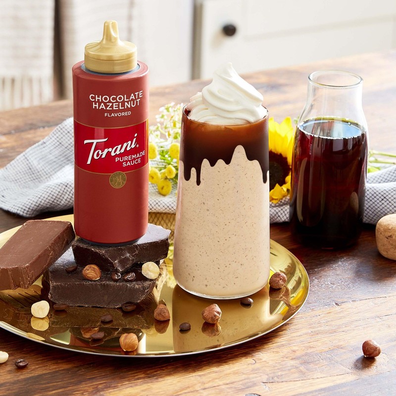 Torani Puremade Sauce, Salted Chocolate Caramel, 16.5 Ounces (Pack of