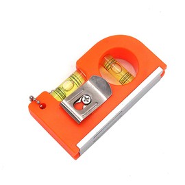 DollaTek Mini Zipper Spirit Level Hanging Buckle with Chain Spirit Level Magnetic Aluminum Alloy Balance Ruler