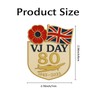 VJ Day 80th Anniversary Pin Badge Lapel 2025 Decorations, Remembrance