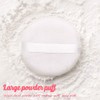 Topwon 4 Inch Powder Puff, Washable Large Body Powder Puff
