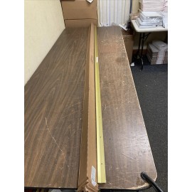 Md M-D 1.375-in x 96-in Satin Brass Floor Carpet Trim