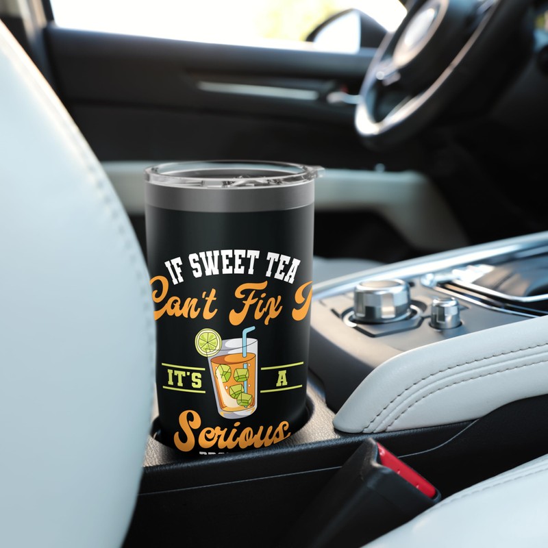 Sweet Tea Enthusiast Iced Refreshment A Swerious Problem Stainless Steel