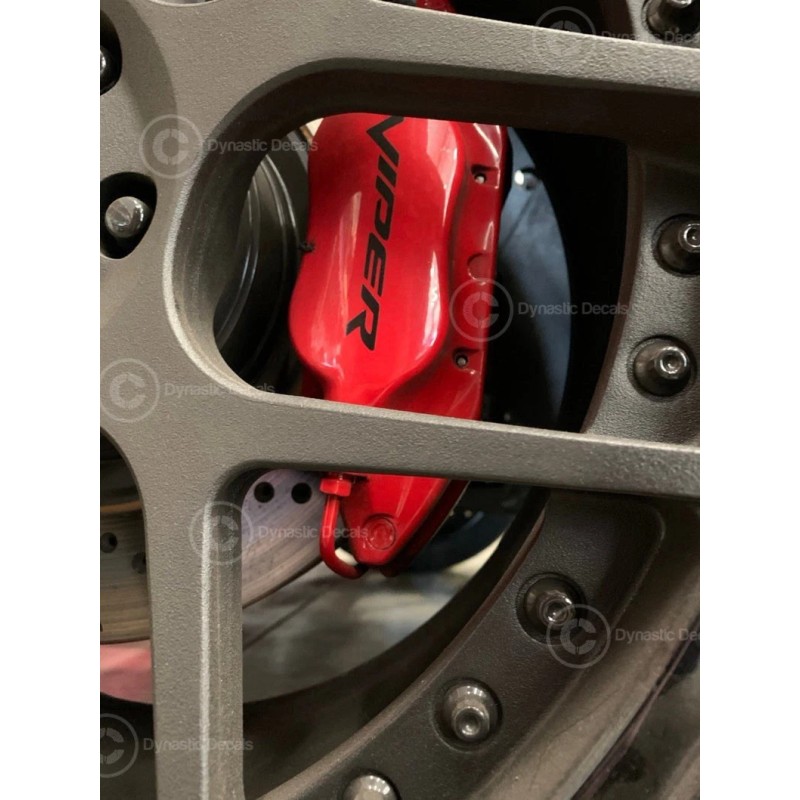 Dynastic Decals Dodge Viper Brake Caliper Decal Set Vinyl Sticker