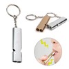 2 Pieces Emergency Whistle Outdoor Survival Safety Whistle Metal Keychain