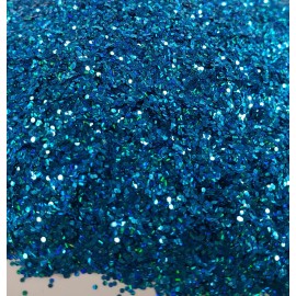 Vintage Paint Marlin Blue Tri Holographic Metal Flake Glitter 0.030 .030 Resin Epoxy Tumbler - 4oz.
