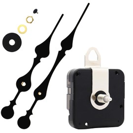 Youngtown12888 19mm Shaft Clock Movement with 2 Spade Hands to Fit Dials up to 40 cm(15.7 Inches) in Diameter.