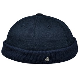 WEROR Weror-382.1 Men's Fishing Hat Sailor Hat Docker Hat Cotton Knitted Hat, navy