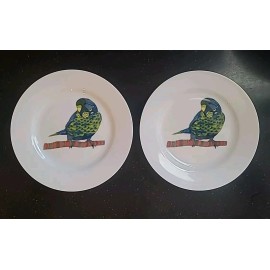 Park Hill 2 CALYPSO Hill Collection by Viola Campbell Porcelain 6" Plates Bird (D1-1)