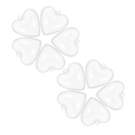 COLLBATH 4cm Heart Shape Floating Aquarium Balls 10pcs Fish Tank Decorations Fish Tank Ornaments for Aquarium Fish Tank Bubbler Decorations Home Decor