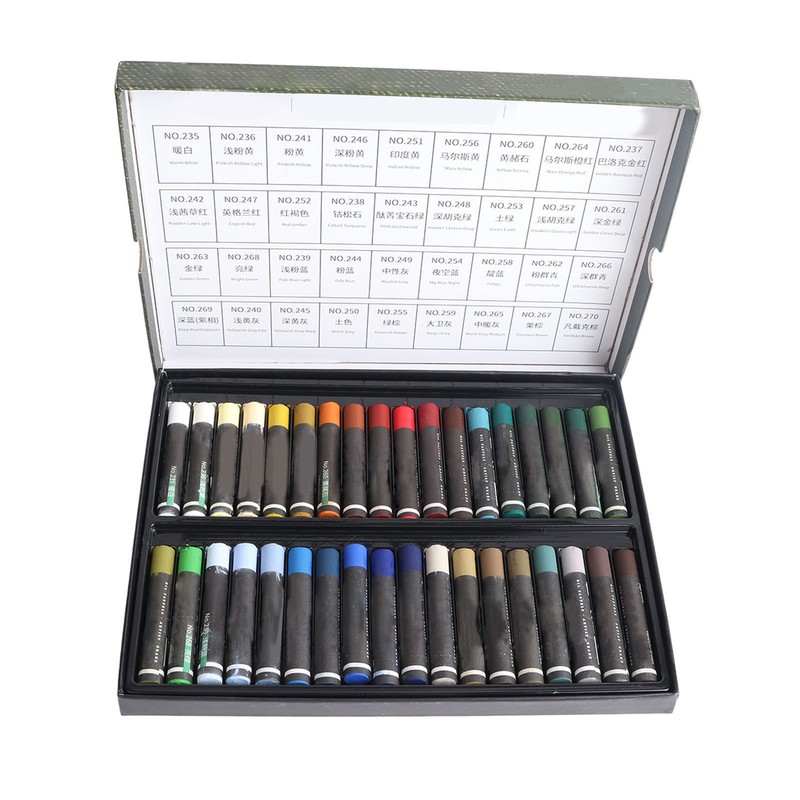 Oil Pastel Set Professional 36 Colors High Pigment Vibrant Soft