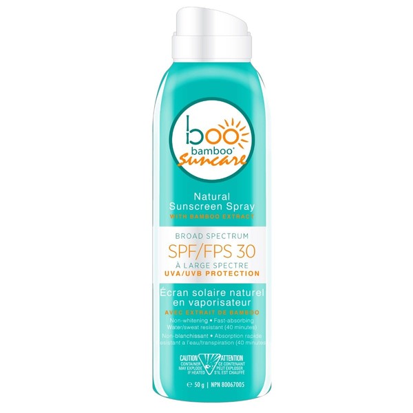 Boo Bamboo Natural Sunscreen Mini Spray SPF 30 For Adults 50g