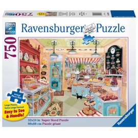 Ravensburger Corner Bakery 750 Piece Large Format Jigsaw Puzzle for Adults - 16803 - Every Piece is Unique, Softclick Technology Means Pieces Fit Together Perfectly