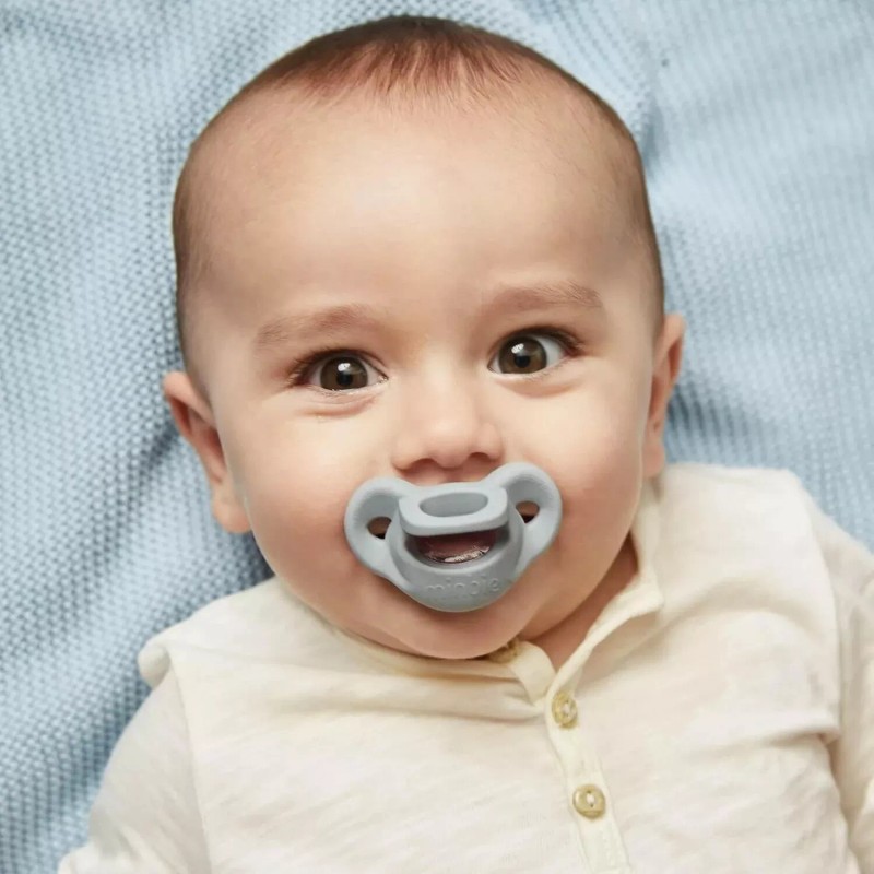 Minbie Baby Orthodontic Pacifier Set - Encourages Natural Latch &