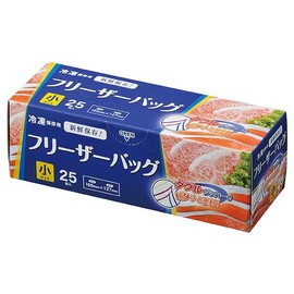 Japax JP12419 Seasoning Container Multi Product Size (Approx.): Width 6.3 x Height 5.0 inches (160 x 127 mm) (Below the Zipper) Thickness: 0.002 inches (0.06 mm) W Zipper Freezer Bag (Small) 25 Pieces