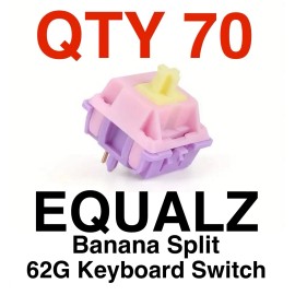C³Equalz 70x C³ Equalz x TKC Banana Split 62g Linear Keyboard Switches—USA SHIPPING